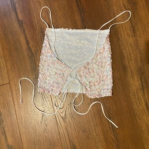 Urban outfitters sequin tank - M